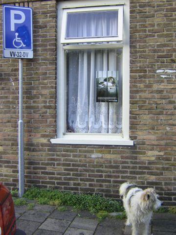 Poster Intermobiel voor het raam bij Mariette